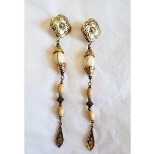 Anthropologie NEW Long Statement Drop Earrings